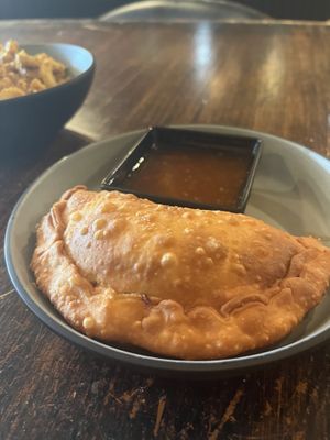 Lentil empanada   at Desmond's Island Soul Grill in Virginia Beach