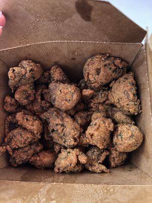 Popcorn shrooms at Desmond's Island Soul Grill in Virginia Beach