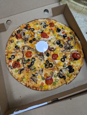 Vegan greenhouse at NKD Pizza in Abu Dhabi