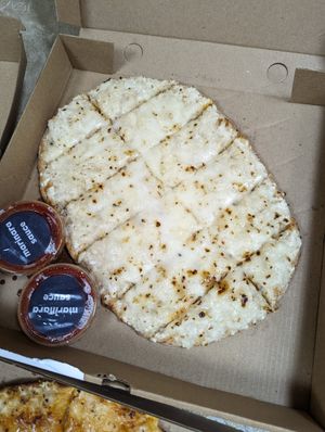 Vegan bread sticks at NKD Pizza in Abu Dhabi