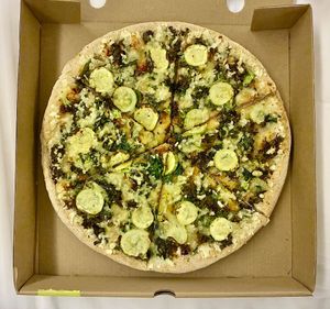Vegan Nkdtox Pizza at NKD Pizza in Abu Dhabi