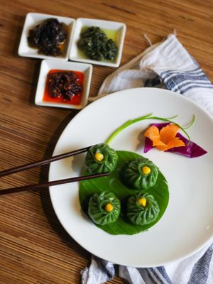 Corn & Cheese Dim Sum at The Flaming Bowl in Kolkata