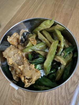 My lunch tingkat  at Guang Yuan 广缘 - Hougang in Northeast Singapore