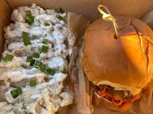 Ranch Mashed Potatoes are a filling, comforting side option  at Flourish Plant-Based Eatery in Evansville