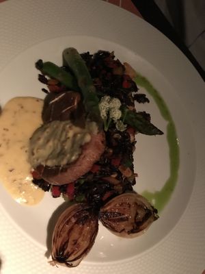 Aspagos e Arroz Negro  at Le Chef Bistrô in Recife