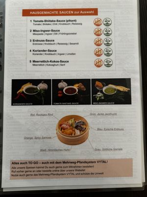 Speisekarte  at Homei Gyoza in Bonn