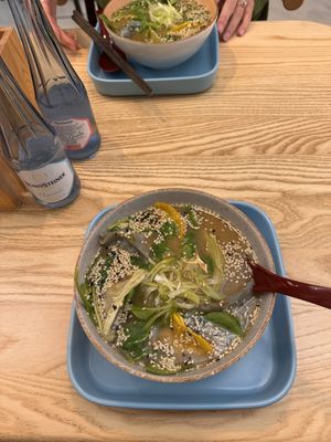 Miso with vegan mix gyoza   at Homei Gyoza in Bonn