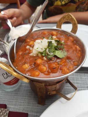 Chana masala at India Gate in Funchal