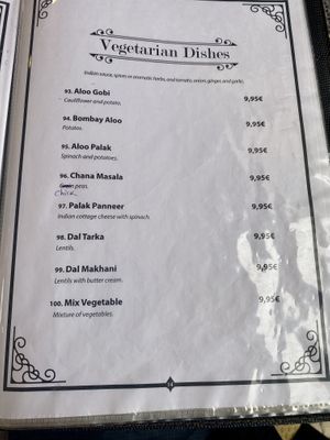 All except 97 and 99 are vegan  at India Gate in Funchal