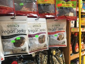 Some vegan items at Freshy's in New York City