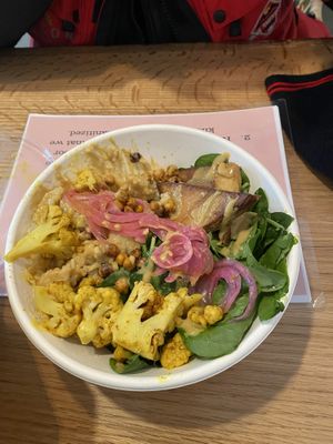 Turmeric Cauliflower bowl  at The Kind Cafe  in Whitehorse