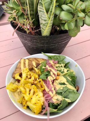 Turmeric Cauliflower Bowl at The Kind Cafe  in Whitehorse