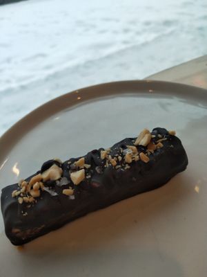 Snickers raw dessert at The Kind Cafe  in Whitehorse