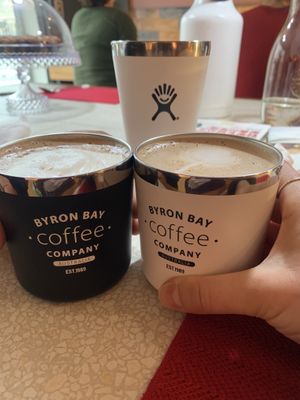 Delicious coffees and hot chocolates in sustainable serving ware! at An39 in Osaka