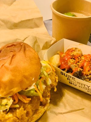 Pls order potato coconut soup too!  at Superiority Burger in Tokyo