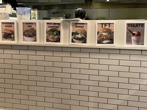 Menu at Superiority Burger in Tokyo