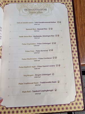 Vegan menu 2 at Indigo - Buda in Budapest