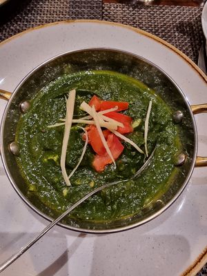 Tofu in spinach sauce (vegan) #Veganuary at Indigo - Buda in Budapest