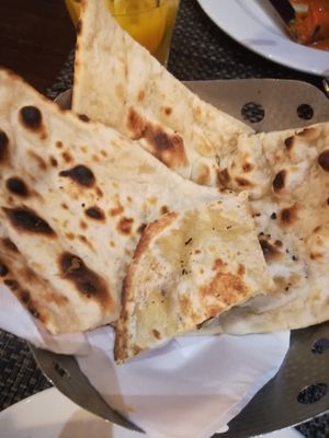 Plain naan at Indigo - Buda in Budapest