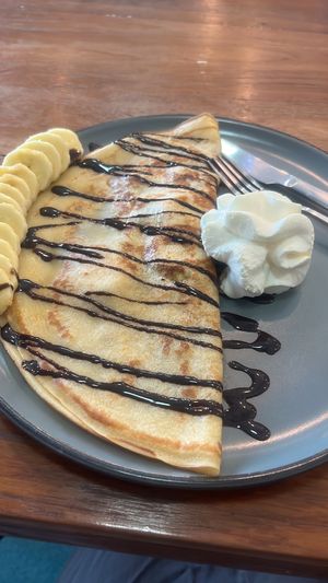 Banana Pancake 85 baht #love  at Satimi in Koh Phangan