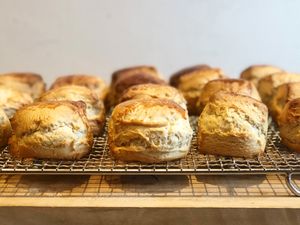 Butter scone.  at Onibus Coffee in Tokyo