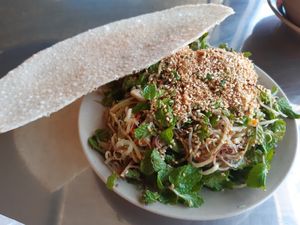 Banana flower salad at Huong Tu Bi in Hoi An