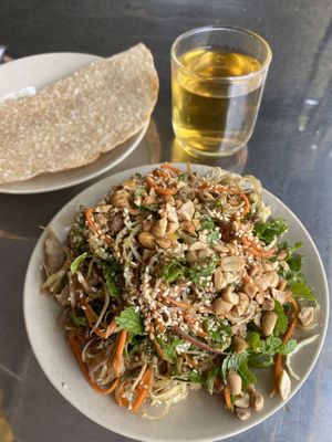 Banana flower salad  at Huong Tu Bi in Hoi An