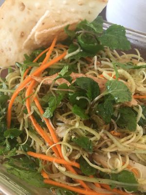 Banana flower salad  at Huong Tu Bi in Hoi An