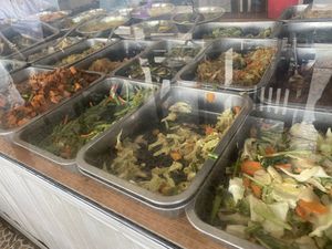 All the pots with vegetables  at Warung Jawa - Moro Seneng in Denpasar