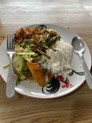 My meal for 55 cents  at Warung Jawa - Moro Seneng in Denpasar