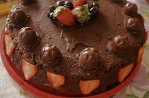 Torta sensação at Na Lua Veg in Salvador