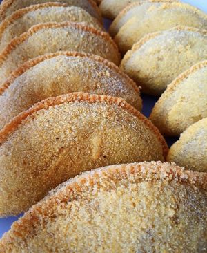 Risoles at Na Lua Veg in Salvador