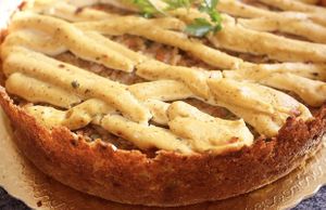 Torta salgada at Na Lua Veg in Salvador