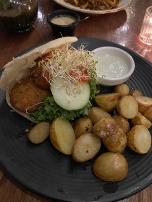 Falafel Pita  at Le' Kaat in Valladolid