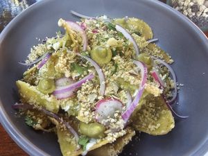Chilaquiles at Le' Kaat in Valladolid
