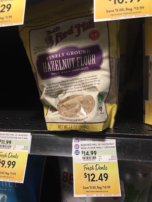 Hazelnut flour at The Fresh Market in Alexandria