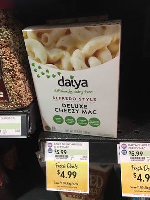 Vegan mac and cheese at The Fresh Market in Alexandria