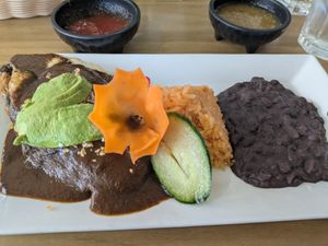 Vegetarian Chile Relleno at Mezcalito Oaxacan Cuisine in Rocklin