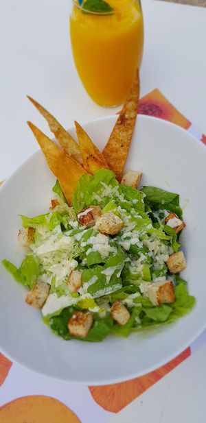 Ceaser Salad at Hacienda BLU Beach Lounge & Grill in Liberia