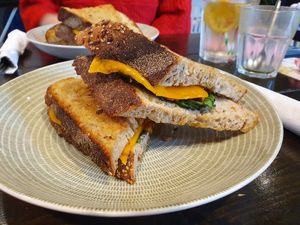 Cheddar sweet potato tosti's at De Gillende Keukenmeiden in Zwolle