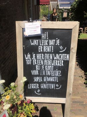 They close early during Summer.  at De Gillende Keukenmeiden in Zwolle