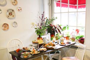 High tea (vegan high tea is possible too) at De Gillende Keukenmeiden in Zwolle