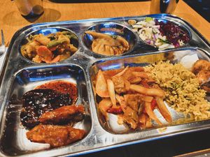 selection from the buffet at Dhaba Beas - Slovansky Dum in Prague