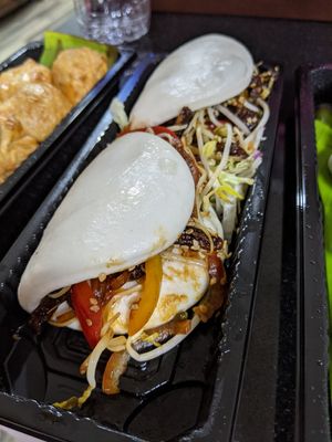 Shiitake chill bao buns at Moshi in Dubai