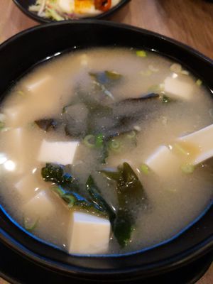 Miso soup at Moshi in Dubai