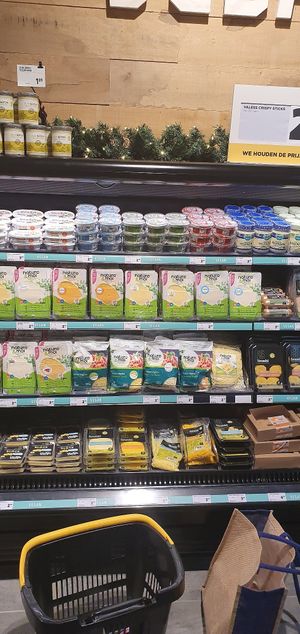 Vegan cheese at Jumbo in Goes