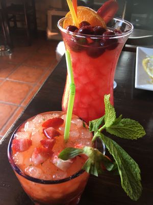 Bloody Mary & Mai Tai cocktails Vegan! at Picasso's Urban Tapas Bar in Estepona