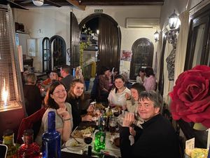 Happy Vegan diners! at Picasso's Urban Tapas Bar in Estepona