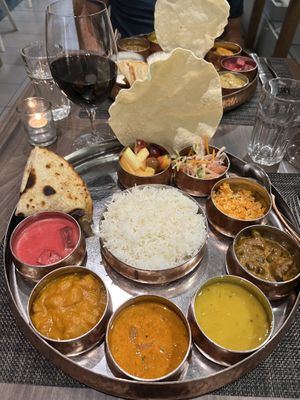 Vegan Thali  at Thali by Coconut Lagoon in Ottawa