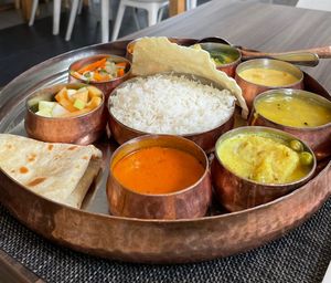 Vegan thali  at Thali by Coconut Lagoon in Ottawa